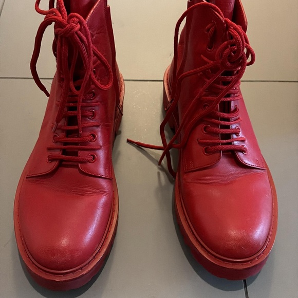 Valentino Red Women's Leather Boots